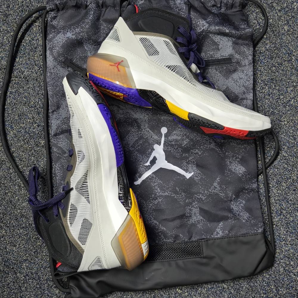Air Jordan 37 Light Bone Dark Concord Shoes